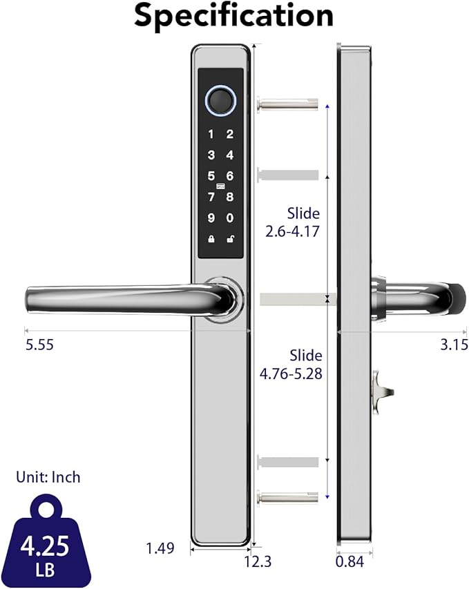 Electronic Smart Door Lock Fingerprint Door Lock - Image 2