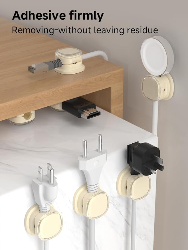 Magnetic Cable Clips, Adjustable Cord Holder Management, Adhesive Wire Keeper - Image 8