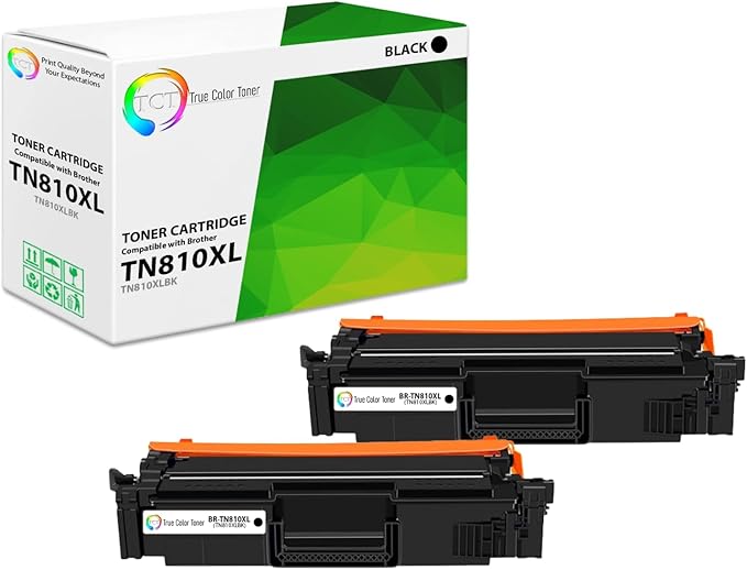 TCT TN810XL Black Toner Cartridge 2 Pack by TCT