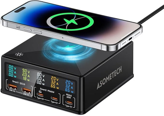 ASOMETECH Charging Station, 160W 5-Port USB C by ASOMETECH