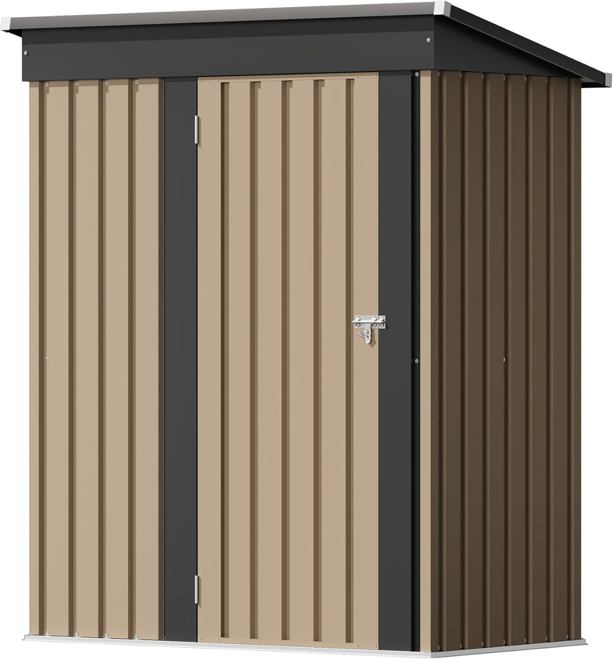flamaker 5x3 ft storage shed waterproof metal garden, main product view
