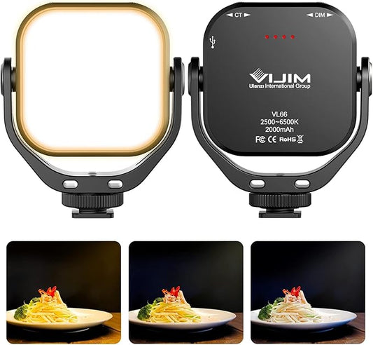 ULANZI VL66 Bi-Color Adjustable Rechargeable 2500-6500K by ulanzi