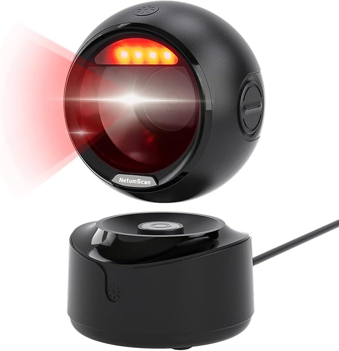 NetumScan Automatic Omnidirectional Desktop Barcode Scanner, Hands Free USB - Image 9