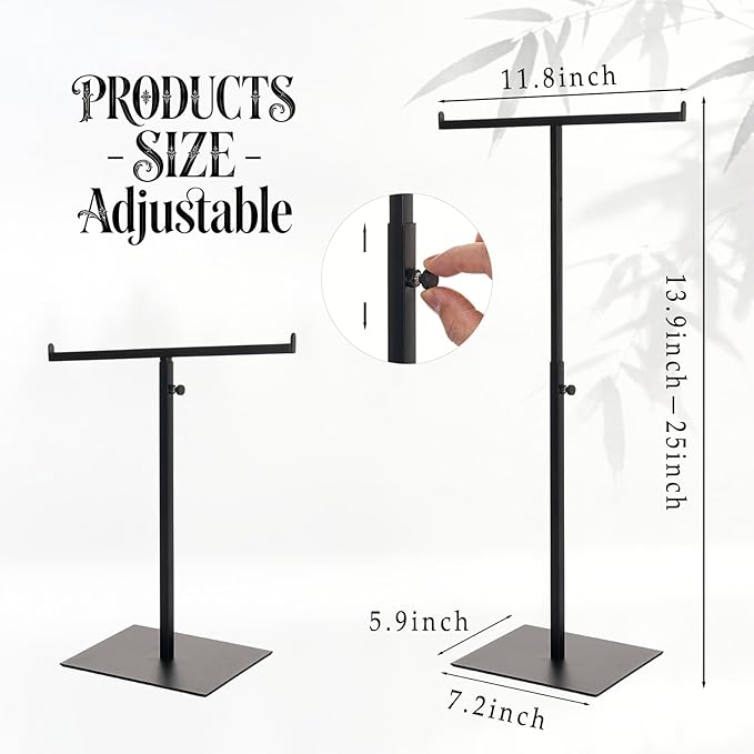 MCKECHSION Display Stand Stainless Steel Jewelry Towers Bag Stand Tabletop - Image 2