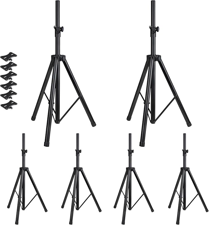 Howonder Speakers Stands, 6 Packs, PA Speaker Stand, Speaker Tripod Stand by Howonder