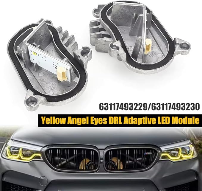 SOCAL-LED LIGHTING Yellow Angel Eye Daytime Running Light DRL Adaptive - Image 3