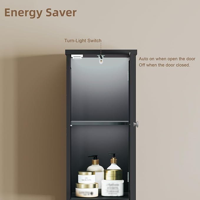 ChooChoo Tall Bathroom Storage Cabinet - Image 4