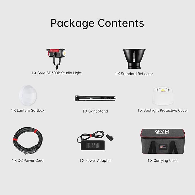 GVM 300W Photography Lighting Bi-Color Video Light - Image 9