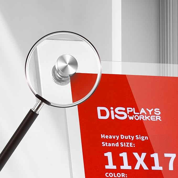DISPLAYSWORKER Adjustable Heavy Duty Pedestal Sign holder floor Stand, sign - Image 7
