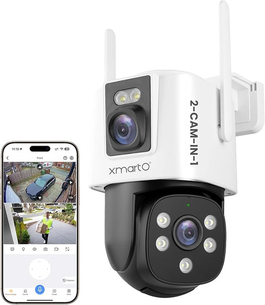 xmartO 2-in-1 QHD WiFi Home Security Camera by xmartO