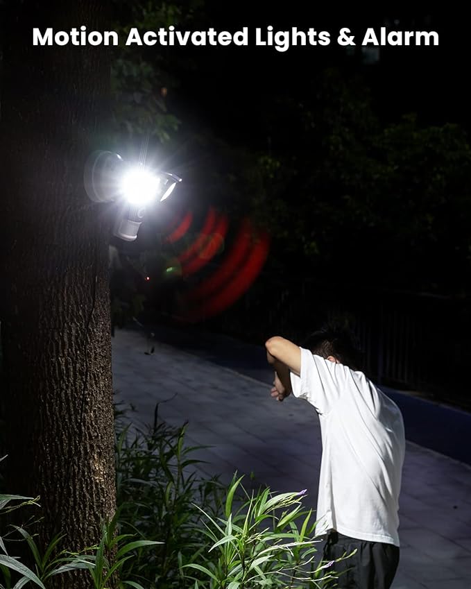 ieGeek Floodlight Camera, Outdoor Home Security Camera, 2K Wired Flood Light - Image 4