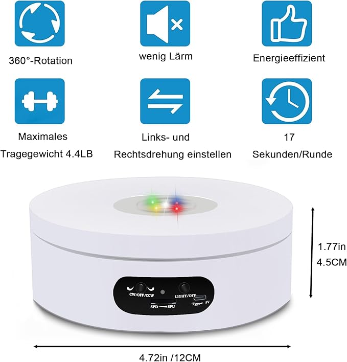 YVV Rotating Display Stand, Spinning Display Stand - Image 3