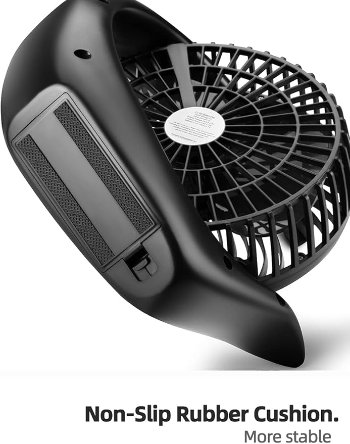 Viniper 8.7 inch Portable Rechargeable Fan, Small Table Fan : 180 Rotation and - Image 5