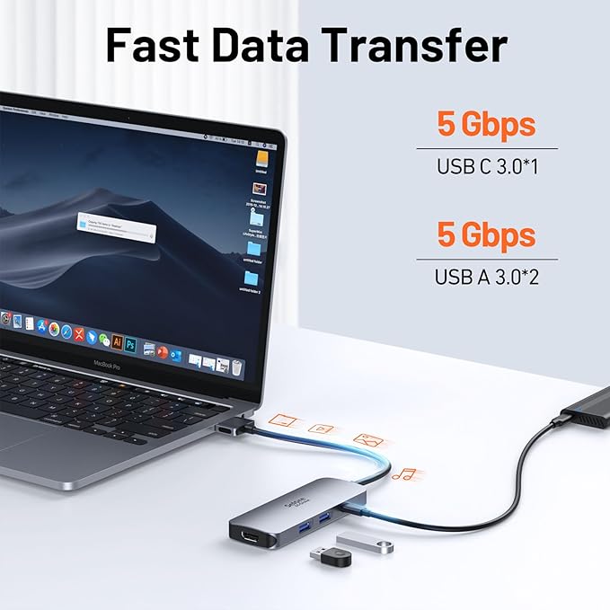 Selore Docking Station for MacBook Pro Air, USB C Hub for MacBook, Dual HDMI - Image 6