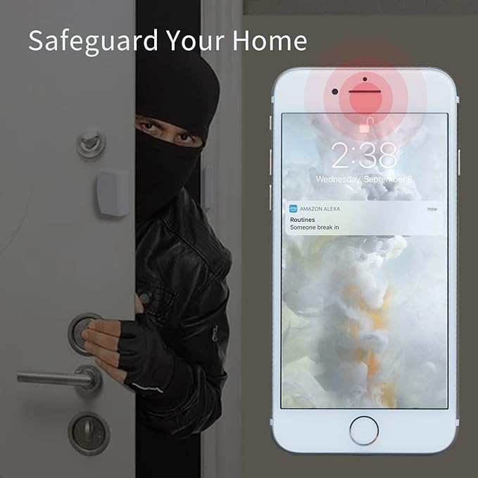THIRDREALITY Zigbee Contact Sensor 4 Pack, Door and Window Monitor, Home - Image 4