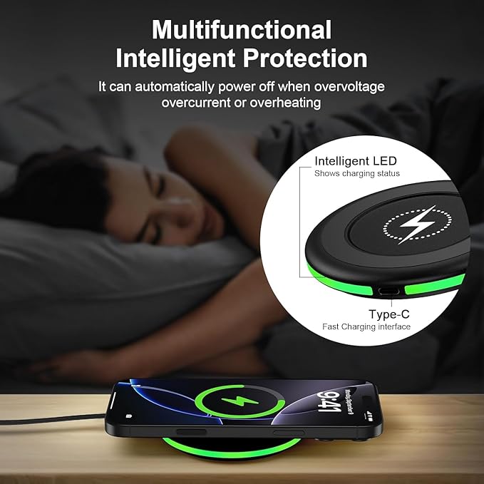 for Samsung Wireless Charger Fast Charging Pad 2 Pack Compatible Samsung Galaxy - Image 3