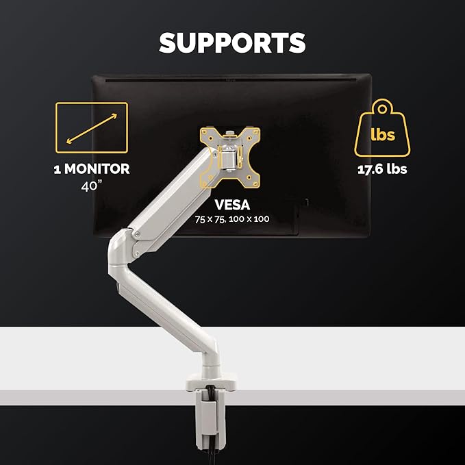 Fellowes Platinum Series Single Monitor Arm - Image 3