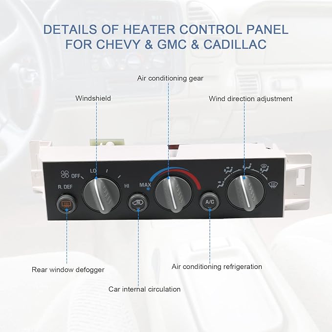DICMIC A/C Heater Control Panel Climate Control Module - Image 4