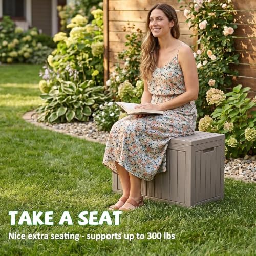 drato 55 gallon outdoor storage box waterproof, lockable, package contents
