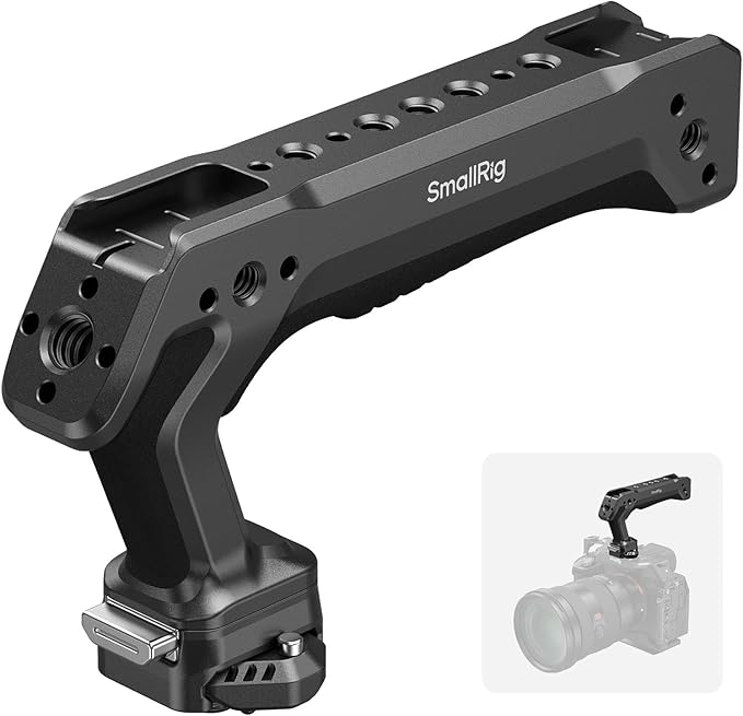 SMALLRIG Quick Release Top Handle, Dual-Direction & Compatible QR-Slide NATO by SmallRig
