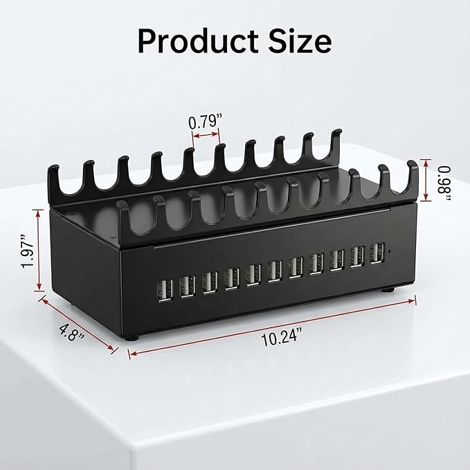 300W Charging Station for Multiple Devices, 22-Port Charger Stations for iPad - Image 6