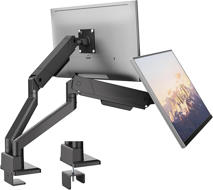 monTEK Dual Monitor Mount Monitor Arms by monTEK