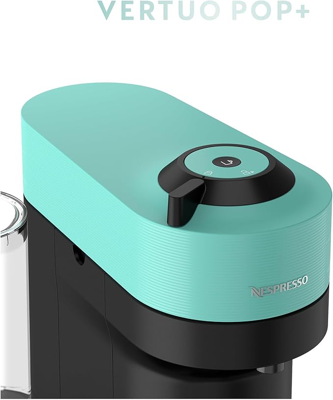 Nespresso Vertuo Pop+ Coffee and Espresso Maker by Breville, Aqua Mint - Image 5