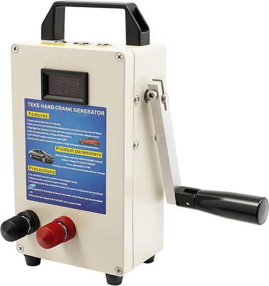 Hand Crank Generator & Portable Power Station, 150W 110V Manual Emergency by Unknown