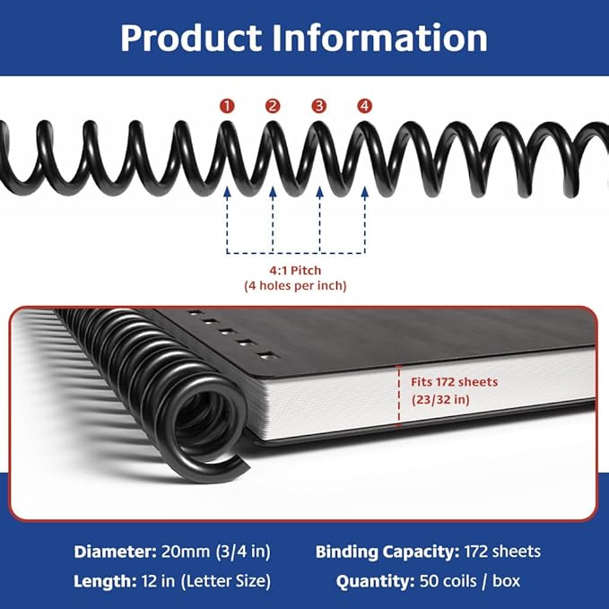 TruBind 20mm Spiral Binding Coils - Image 4
