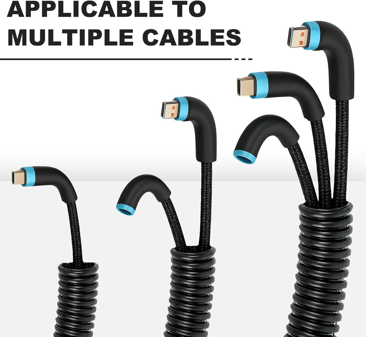 120ft 1/2 inch Split Wire Loom Tubing Kit with 2 Clamps - Flexible Abrasion Resistant Conduit for Automotive, Mechanical Cable Protection