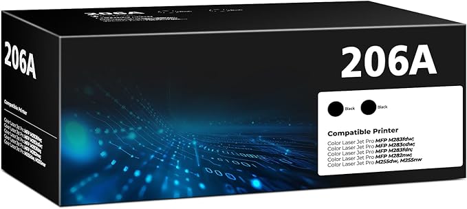 W2110A 206A Black Toner Cartridges by Diegees