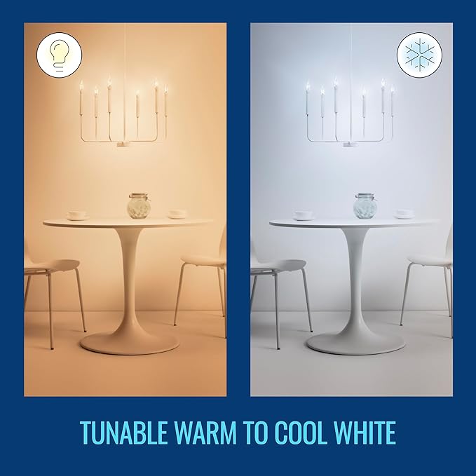 WiZ Connectd Clear 40W BA11 Tunable White Filament LED Smart Bulb - Image 4