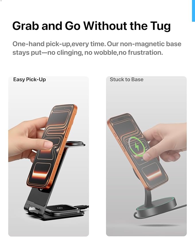 Intoval Aluminum 3 in 1 Wireless Charging Station - Image 6