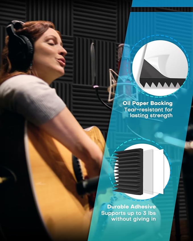 36 Pack Sound Proof Foam Panels - Image 3