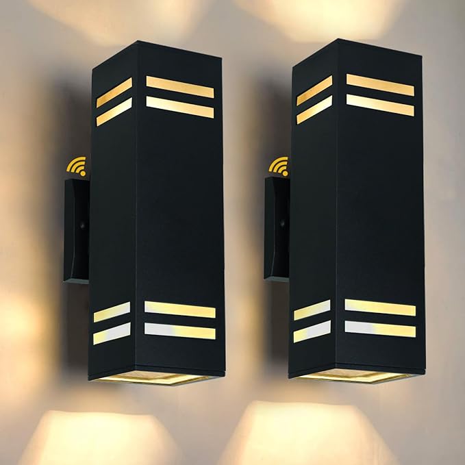 iYogaled Up and Down Lights Outdoor Wall Light Fixtures, Aluminum Dusk to Dawn by iYogaled