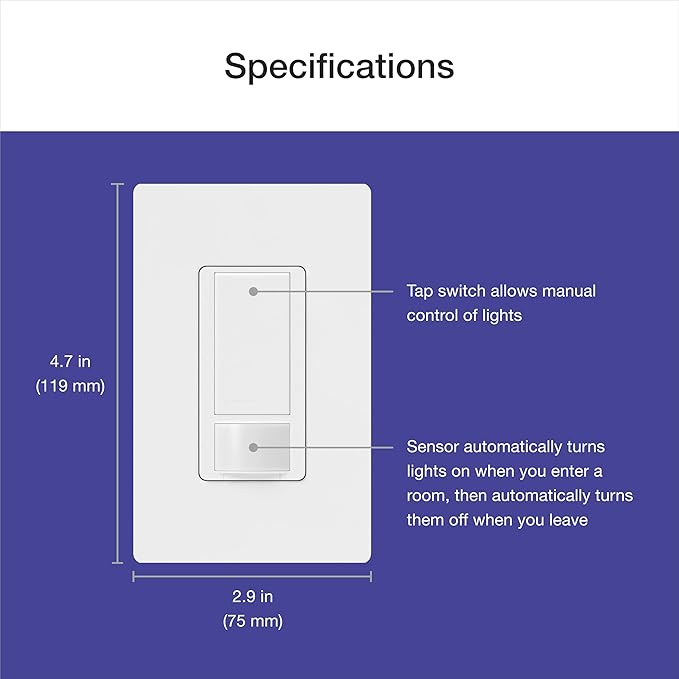 Lutron Maestro Motion Sensor Light Switch Indoor - Image 11