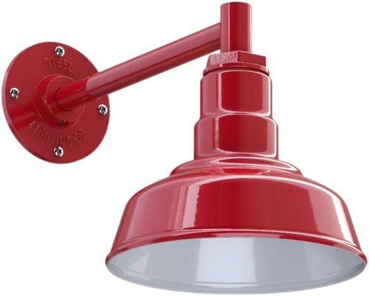 Steel Lighting Co. Hawthorne Barn Light | Outdoor Wall Mounted | 8 inch Dome | by SteelLightingCo