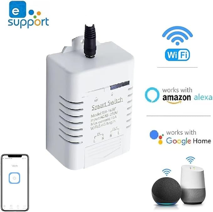 Yitouniu eWeLink WiFi Smart TH16 Switch 16A Temperature and Humidity Controller - Image 2