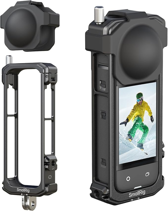 SMALLRIG Cage for Insta360 X4, Aluminum Protective Case for Insta 360 X4 by SmallRig