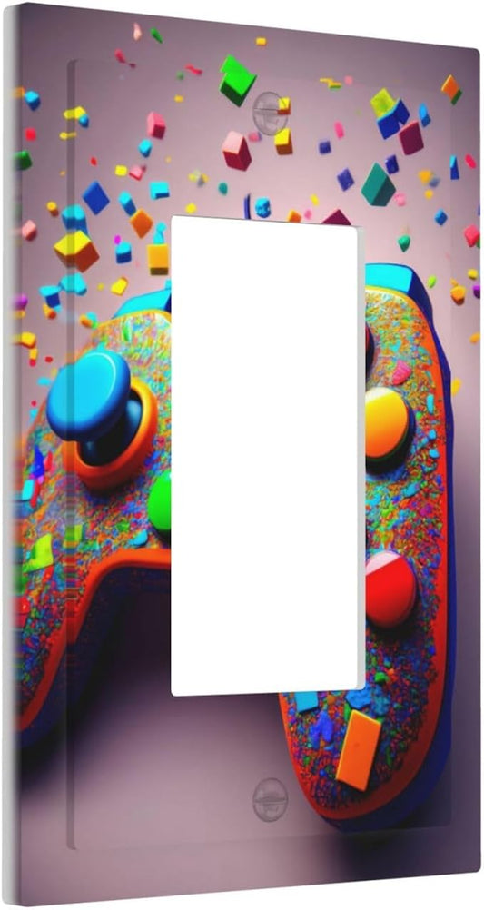 Bvtewkhz Videos Game Controller 1 Gang Single Rocker Decorative Light Switch by Unknown