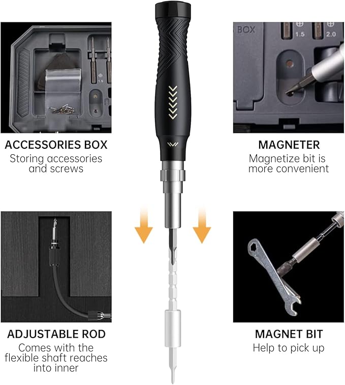 Precision Screwdriver Set, Laptop Screwdriver Kit, JAKEMY 164 in 1 Professional - Image 3