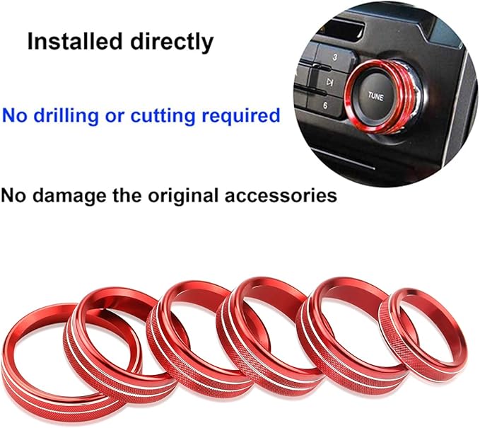 Knob Cover for F150 AC Climate Control Switch/Trailer/4WD/VOL/Tune Button - Image 3