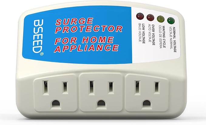 BSEED Voltage Protector, 3 Outlet Plug in Surge Protector by BSEED