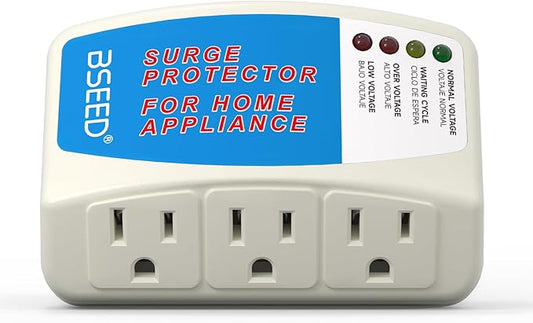 BSEED Voltage Protector, 3 Outlet Plug in Surge Protector by BSEED