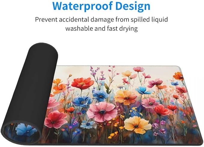 CANFLASHION Desk Pad, Office Desk Mat 31.5"×11.8" Large Gaming Mouse Pad - Image 3
