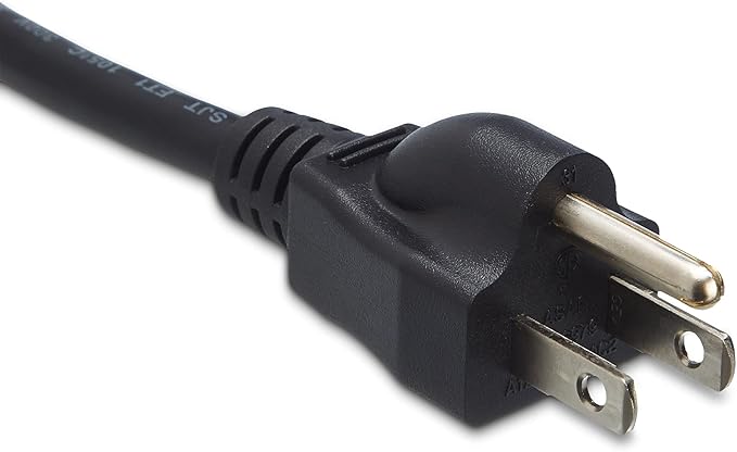 Amazon Basics Computer Monitor TV Replacement Power Cord, 12 ft - Image 3