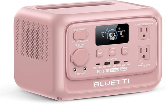 BLUETTI Elite 30 V2 Portable Power Station, 288Wh Solar Generator by BLUETTI