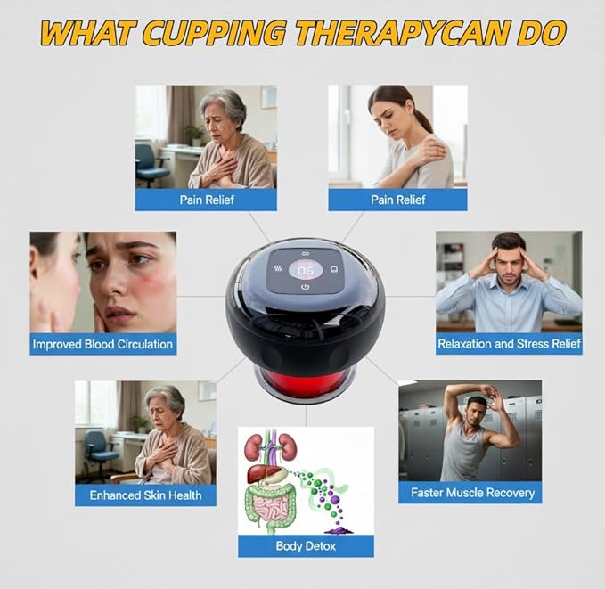 Portable Electric Cupping Massage Therapy Set - Image 6