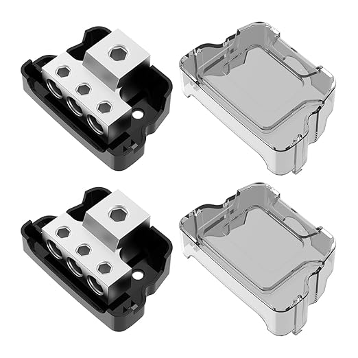 Distribution Block Car Audio, Malictele 3 Way Power Distribution Block 1 x by Malictele