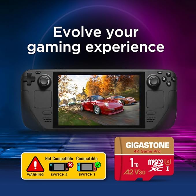 【for Switch 1 Only】 GIGASTONE 1TB Micro SD Card, 4K Game Pro, MicroSDXC Memory - Image 7